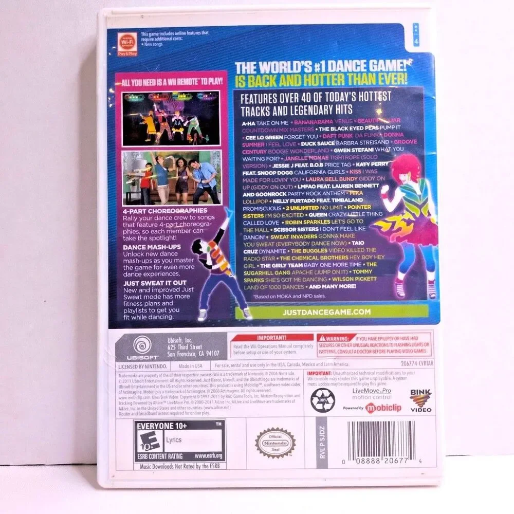 Just Dance 3 (Nintendo Wii, 2011) Complete In Box Tested And Working w/ Manual